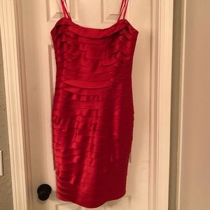 BCBG Bodycon Satin Dress